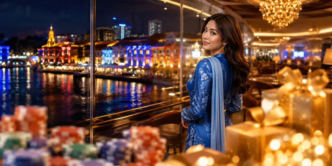 Pemain wanita menyemak promosi VIP bonus ss1 melalui telefon pintar di Melaka